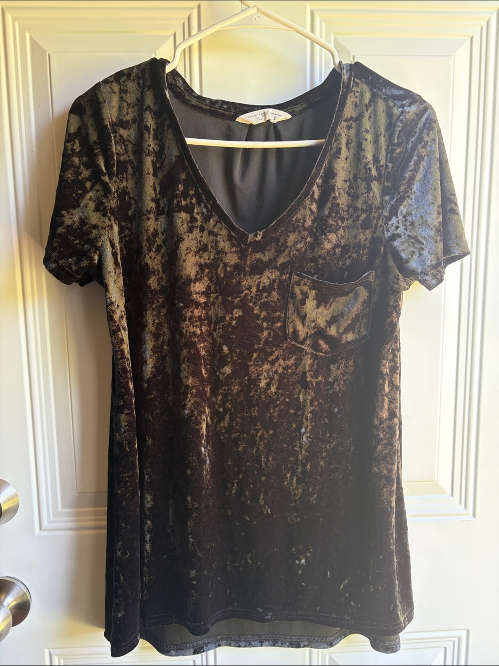 Black Velvet Women's Top